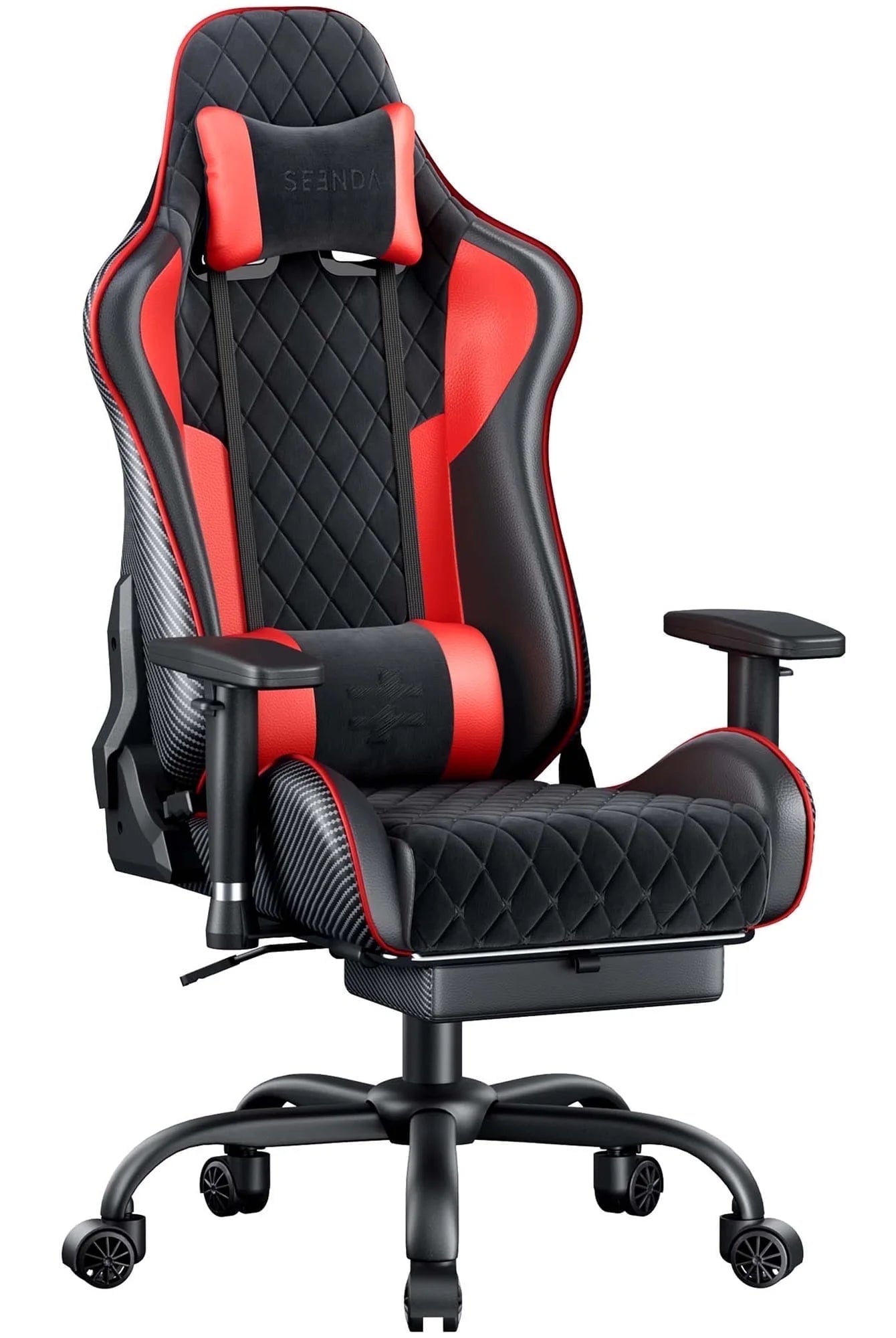 Gcpro-10 Gaming Chair, Big and Tall Video Game Chair with Footrest, High Back Ergonomic Computer Desk Chair Height Adjustable with Headrest and Lumbar Support
